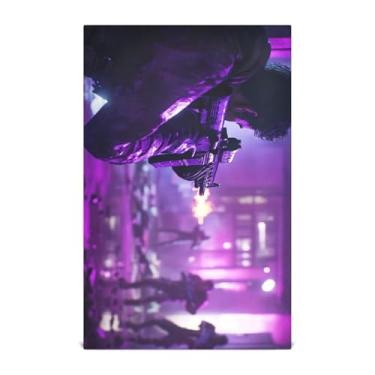 Imagem de Joisal Gunfight in Futuristic Arena Toalhas de cozinha decorativas panos de prato de secagem rápida para secar pratos toalhas de mão 71 x 45 cm