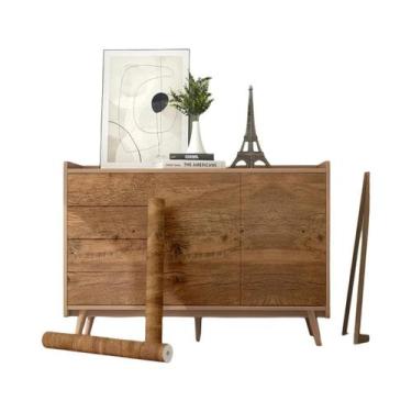 Imagem de Papel De Parede PVC Autoadesivo Impermeável Com Textura De Madeira De 