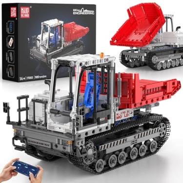 Imagem de Mould King Technik Crawler Dump Truck Building Sets, 17083 APP Programmable Construction Large Vehicle Model Set, Track-Type Dump Truck Building Kits Gift for Adult/Teens(1105 Pcs)