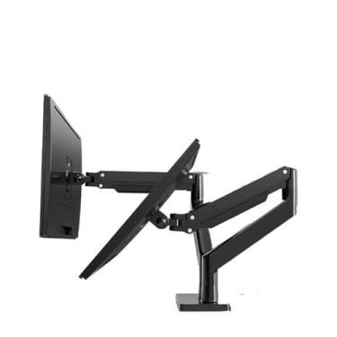 Imagem de BEGWVDJTP Suporte para monitor de computador, tela de exibição, suporte cantilever, braço mecânico, base de suporte para mesa de elevação giratória