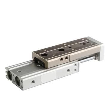 Imagem de PXNQMTJM Cilindro deslizante pneumático com guia de haste dupla MXQ16, MXQ20, MXQ25 10-150mm (75 mm, MXQ20)