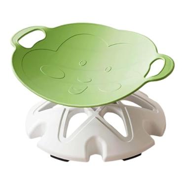 Imagem de FytStycale Cadeira Giratória com Função de Sentar E Girar, Promove Orientação Direcional E Concentração, Banquinho Giratório, Brinquedo Sensorial para Crianças a, Verde, Tamanho real