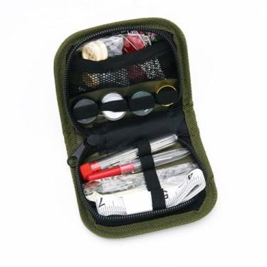 Imagem de Kit de costura básico para adultos, kit de agulha e linha para costura, contém fio dedal, tesoura, agulhas, fita métrica