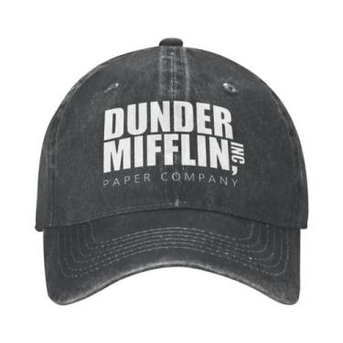 Imagem de Boné De Beisebol Ajustável Com Logo Desgastado De Dunder Mifflin Para 