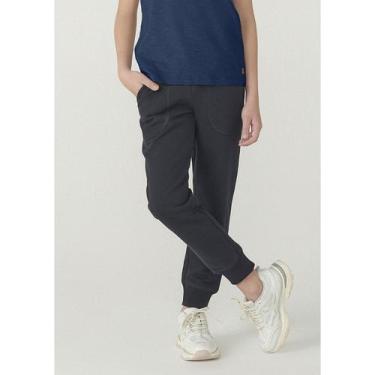 Imagem de Calça Básica Infantil Menino Com Bolso Em Moletom Peluciado - Hering K