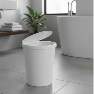 Imagem de Lixeira de Cozinha Lixeira de Pia Cesto de Lixo Banheiro Lixeira Peque