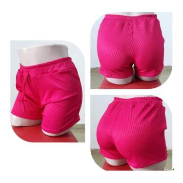 Imagem de Short Canelado Super Confortável - EMPÓRIO J, Pink, GG