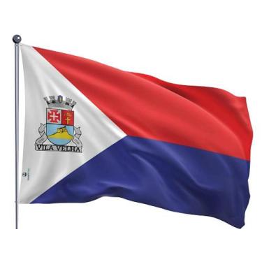 Imagem de Bandeira do Município de Vila Velha Uma Face Estampada Tamanho 70x100c