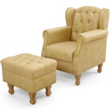 Imagem de Poltrona De Amamentação Yara P02 Com Puff Paris Luis Xv L02 material s