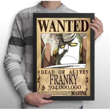 Imagem de Quadro Procura-se Franky - One Piece (Tamanho A3) - Shimai