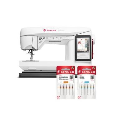 Imagem de Kit Máquina de Bordar EM9305 e Blisters de Agulhas Bivolt