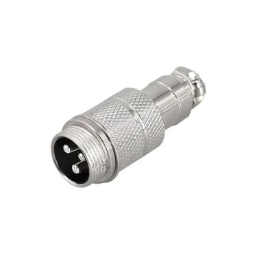 Imagem de Plugue macho fêmea de 5/20.3 cm GX16 Conector circular 2Pin3pin4pin 5pin6pin7pin8pin9pin10pin Diâmetro 16 mm L73 RS765 DF16 M16 (plugue macho de 3 pinos)