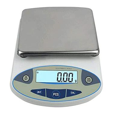 Imagem de Balança de precisão eletrônica digital de laboratório de equilíbrio analítico com 4 pesos de 500 g (5000/0,01 g)