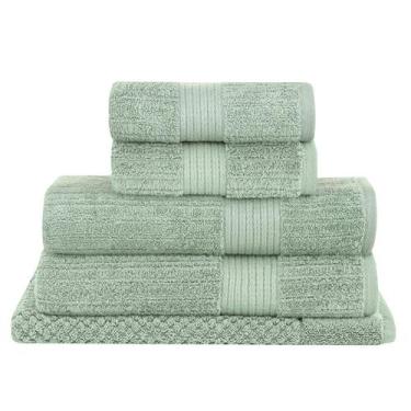 Imagem de Kit Jogo de Toalhas Buddemeyer 5 Peças Banhão Rosto e Piso Fio Pentead