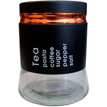 Imagem de Frasco Pote Tea De Vidro Porta Mantimentos Tampa Hermético