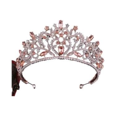 Imagem de Tiara De Diamante Princesa, Coroa Balok Para Noivas, Acessórios De Est