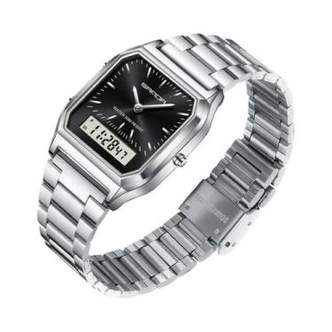 Imagem de Relógio Esportivo De Luxo Unissex À Prova d'Água SANDA Com Display Dig