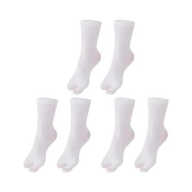 Imagem de Meias Unissex Estilo Japonês Com Separação Para Dois Dedos, 1-5 Pares,