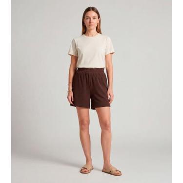Imagem de Shorts Feminino Moletinho Gorgurinho Infinita Cor Marrom, M, Marrom