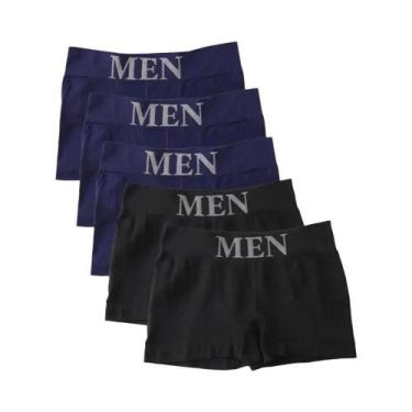 Imagem de Conjunto De 5 Cuecas Boxer Masculinas De Alta Elasticidade E Respirabi