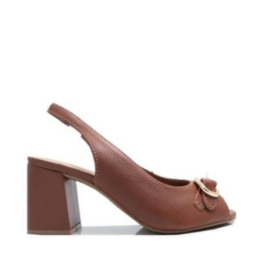 Imagem de Sandalia Bottero Couro Marrom-Feminino