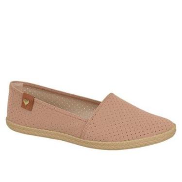 Imagem de Sapato Feminino Slip On Moleca Têxtil Bico Redondo-Feminino