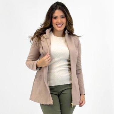 Imagem de Casaco Malise 7/8 em Malha Executive com Capuz Feminino-Feminino