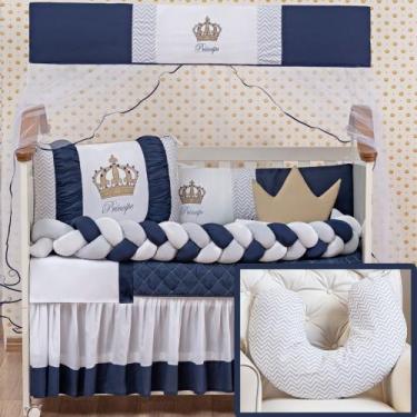 Imagem de Kit Berço Americano Coroa Princesa Principe Menino Menina + Almofada A
