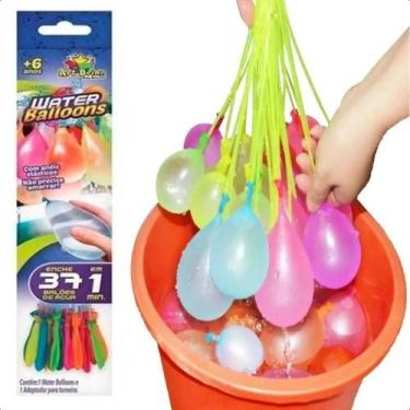 Imagem de Balão De Água Guerra Bexigas Water Balloons Enche 37 D 1 Vez - Congrat