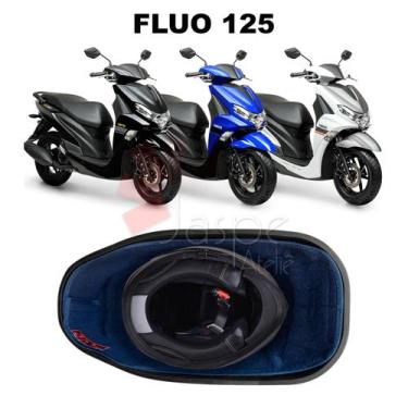 Imagem de Forração Yamaha Fluo 125 Baú Forro Azul Scooter Acessório - Jaspe Atel