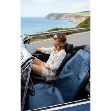 Imagem de Capa material sintético Preta 138x55cm: Proteção P/ Carro, Pet & Ofici