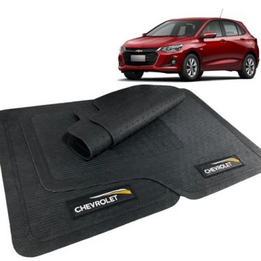 Imagem de Jogo Tapete Onix 2020 2021 2022 2023 Borracha com Logo - CHEVROLET