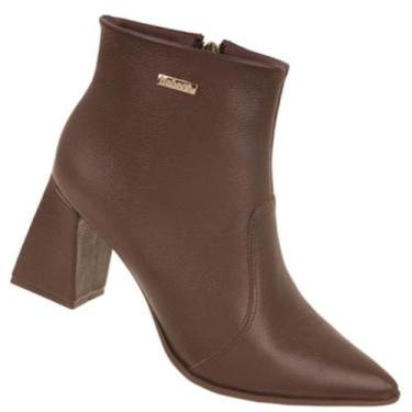 Imagem de Bota Cano Curto Bebece T4342 Feminina, Marrom, 36