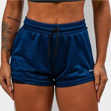 Imagem de Short 2 em 1 Feminino Dryfit Academia Bermuda Dupla Para Treino Caminh