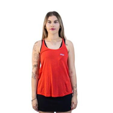 Imagem de Regata Fila Flow Feminina, GG, Vermelho