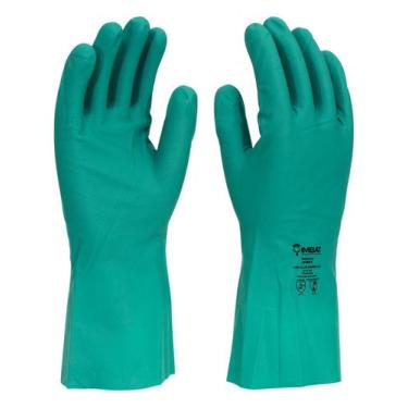 Imagem de Luva latex nitrilica forrada verde imbat - g - 09
