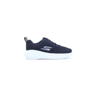 Imagem de Tenis Skechers Go Run Fast Glide infantil - masculino - preto e branco