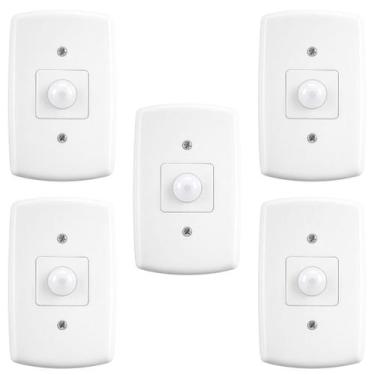 Imagem de 5 Sensor de Presença de Parede Embutir 42 MPE-20 Bivolt - MarGirius