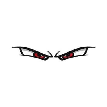 Imagem de Adesivos Refletivos Olhos De Demônio Para Motocicleta: Segurança Notur