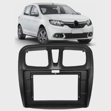 Imagem de Moldura De Painel 2 Din 9 Polegadas Renault Sandero 2017 2018 2019 2020