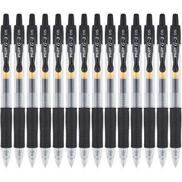 Imagem de PILOT Canetas de gel G2 Premium recarregáveis e retráteis, ponta extrafina, tinta preta, pacote com 14 (15367)