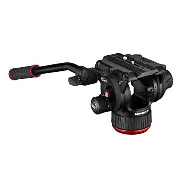 Imagem de Manfrotto Cabeça de vídeo fluida 504X com base plana, cabeça de vídeo de alumínio leve e compacta, nova tecnologia fluida, sistema de contrapeso de 4 passos, videógrafo, carga útil de 12 kg