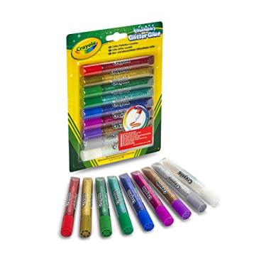 Imagem de Crayola Washable Glitter Glue Pens, 9 Count, Assorted Colors