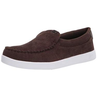 Imagem de DC Tênis masculino casual Villain sem cadarço de cano baixo, Chocolate escuro, 37