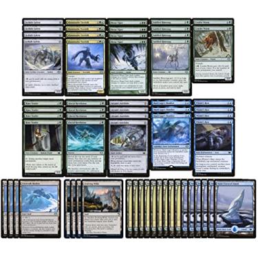 Imagem de Elite Snow Deck - Azul Verde - Legal Moderno - Personalizado - Magic The Gathering - MTG - 60 Cartas - Terra de arte completa!