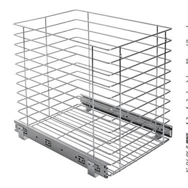 Imagem de Tulha Deslizante Cesto Roupa De Base com Trilhos 7026