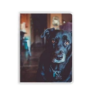Imagem de Caderno de imagem de animal de estimação Black Dog Diário capa macia