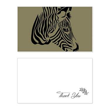 Imagem de Carta de agradecimento de animal marrom com cabeça de pinheiro para agradecimento de casamento