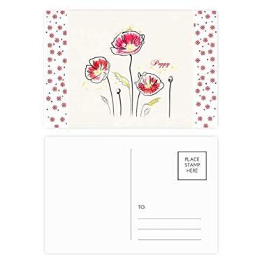 Imagem de Pintura de decoração de plantas de flores, Natal, Natal, celebração, cartão postal Blessing Mailing Card