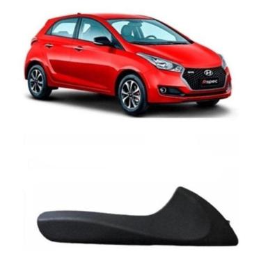 Imagem de Kit 4 Puxador Maçaneta Interna Preta Hb20 2012 13 14 A 2020